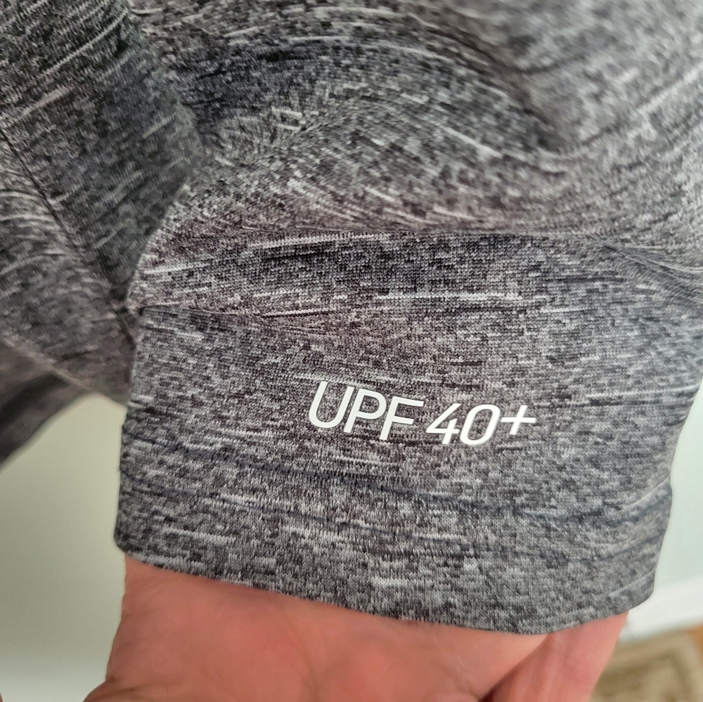 Nike Mens Dri Fit‎ Gray Hydroguard Long Sleeve Shirt UPF 40 Size Small New - Picture 4 of 7